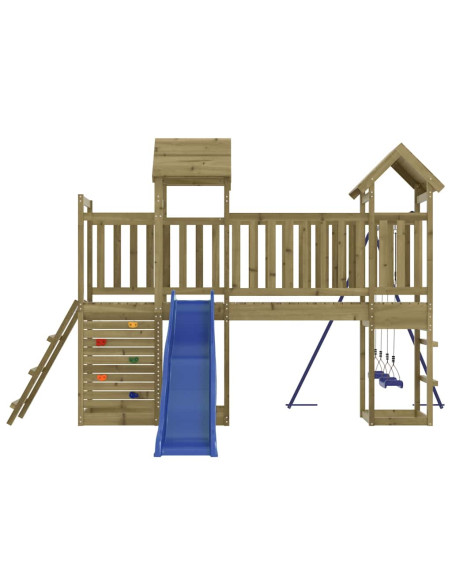 Set da Gioco da Esterno in Legno di Pino Impregnato