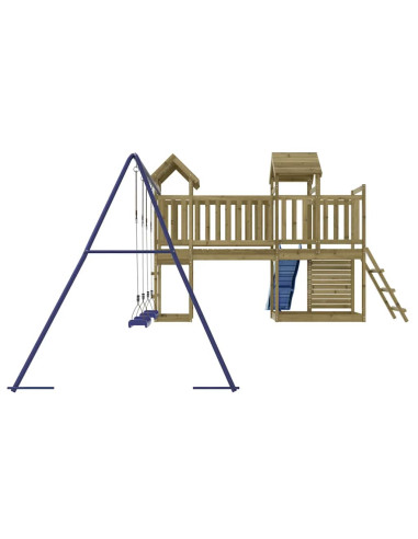 Set da Gioco da Esterno in Legno di Pino Impregnato