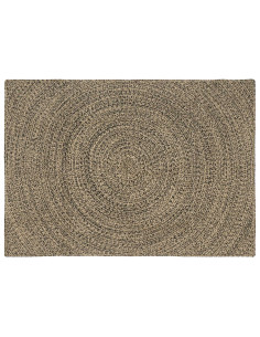 Tappeti per area Naturale e Nero 140 x 200 cm Juta