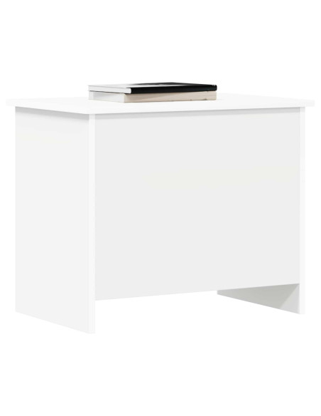 Cassa di stoccaggio Bianco 60 x 40 x 50 cm Legno ingegnerizzato