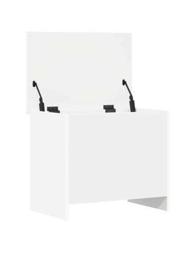 Cassa di stoccaggio Bianco 60 x 40 x 50 cm Legno ingegnerizzato