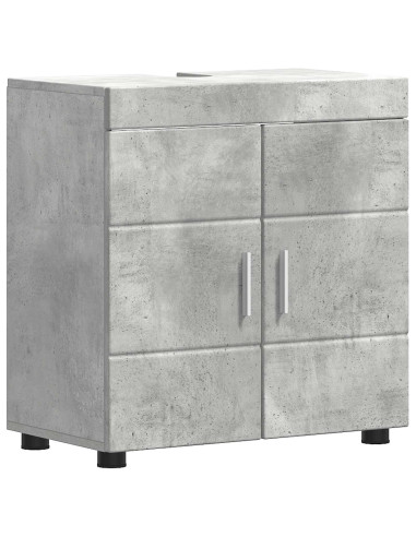 Set di Armadi da Bagno TULUM Grigio cemento 60 x 34 x 63 cm