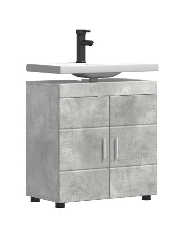 Set di Armadi da Bagno TULUM Grigio cemento 60 x 34 x 63 cm