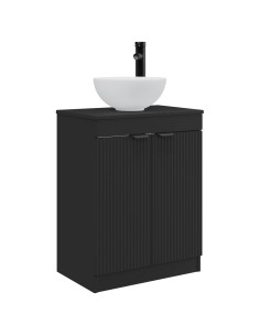 Mobile da bagno con lavabo Nero 54 x 35 x 83 cm