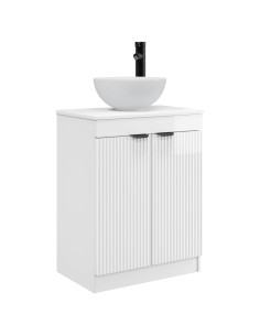 Mobile da bagno con lavabo Bianco Lucido 54 x 35 x 83 cm