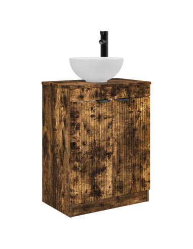 Mobile da bagno con lavabo Rovere Fumo 54 x 35 x 83 cm