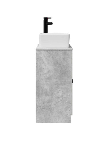 Mobile da bagno con lavabo Grigio Cemento 54 x 35 x 83 cm