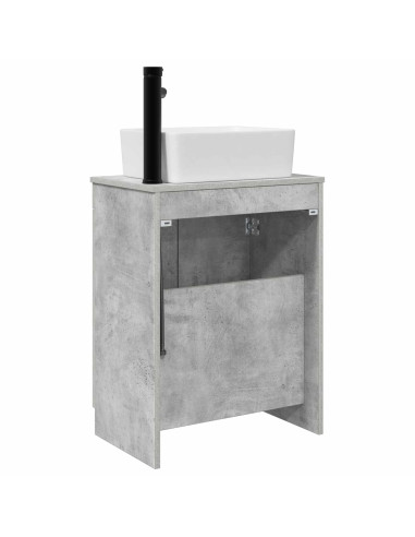 Mobile da bagno con lavabo Grigio Cemento 54 x 35 x 83 cm