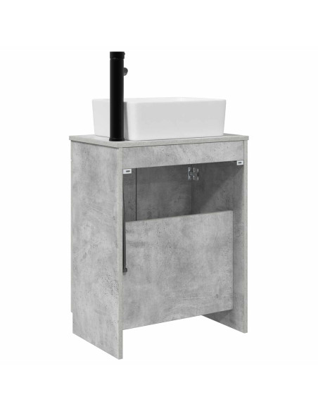 Mobile da bagno con lavabo Grigio Cemento 54 x 35 x 83 cm