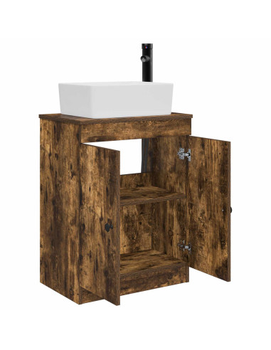 Mobile da bagno con lavabo Rovere Fumo 54 x 35 x 83 cm