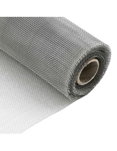 Rete per schermatura 60 x 500 cm 18 Mesh Argento 2