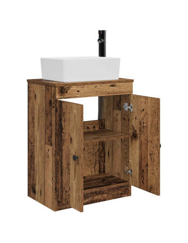 Mobile da bagno con lavabo Legno antico 54 x 35 x 83 cm