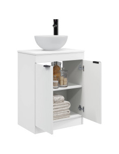 Mobile da bagno con lavabo Bianco 54 x 35 x 83 cm 2
