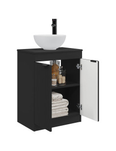Mobile da bagno con lavabo Nero 54 x 35 x 83 cm 2