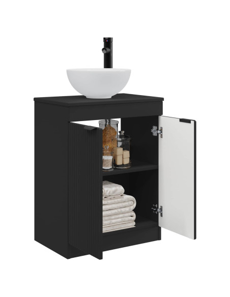 Mobile da bagno con lavabo Nero 54 x 35 x 83 cm