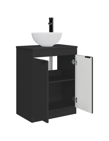 Mobile da bagno con lavabo Nero 54 x 35 x 83 cm