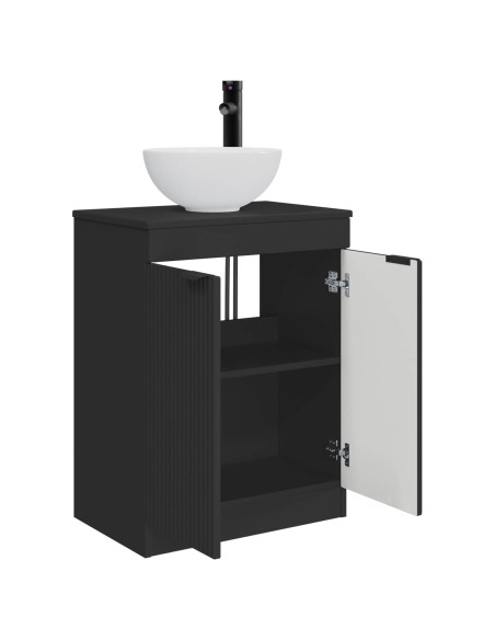Mobile da bagno con lavabo Nero 54 x 35 x 83 cm