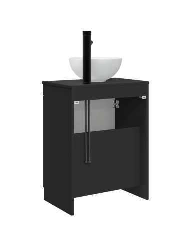Mobile da bagno con lavabo Nero 54 x 35 x 83 cm