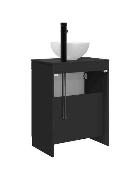 Mobile da bagno con lavabo Nero 54 x 35 x 83 cm