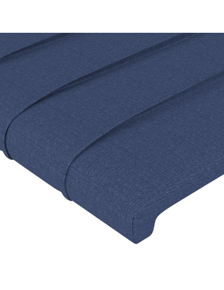 Giroletto senza Materasso Blu 160x200 cm in Tessuto