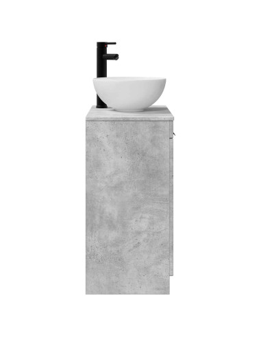 Mobile da bagno con lavabo Grigio Cemento 54 x 35 x 83 cm