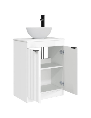 Mobile da bagno con lavabo Bianco Lucido 54 x 35 x 83 cm
