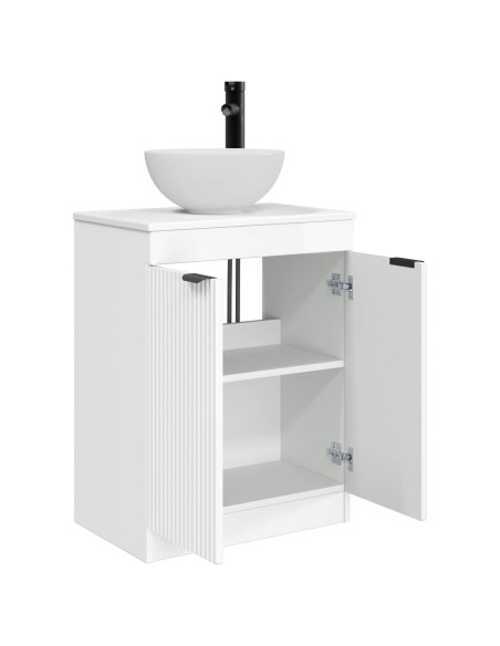 Mobile da bagno con lavabo Bianco Lucido 54 x 35 x 83 cm