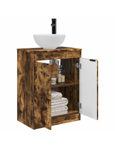 Mobile da bagno con lavabo Rovere Fumo 54 x 35 x 83 cm 2