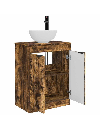 Mobile da bagno con lavabo Rovere Fumo 54 x 35 x 83 cm