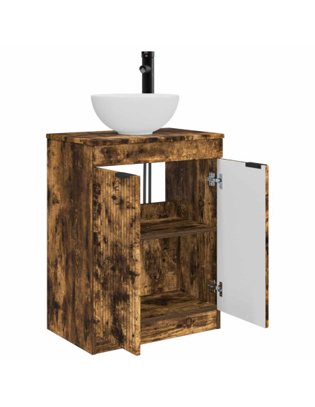 Mobile da bagno con lavabo Rovere Fumo 54 x 35 x 83 cm