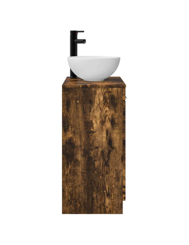 Mobile da bagno con lavabo Rovere Fumo 54 x 35 x 83 cm
