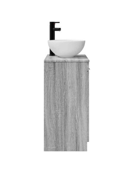 Mobile da bagno con lavabo Sonoma grigio 54 x 35 x 83 cm