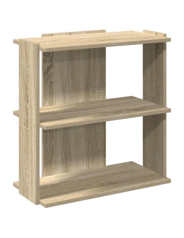Libreria 3 Ripiani Rovere Sonoma 60x30x60 cm Legno Multistrato