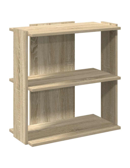 Libreria 3 Ripiani Rovere Sonoma 60x30x60 cm Legno Multistrato