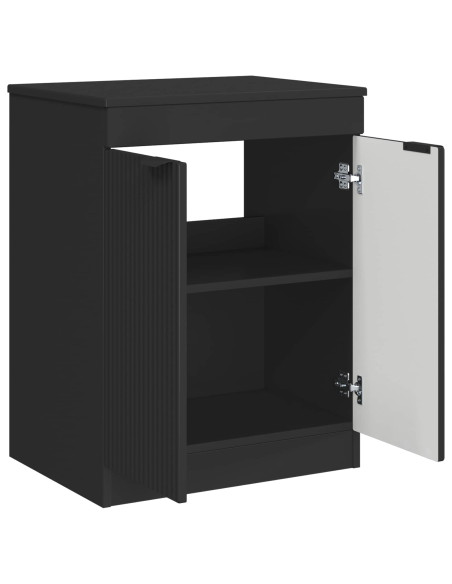 Mobile da Bagno Nero 54 x 41 x 70 cm Legno ingegnerizzato