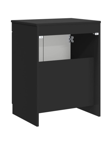Mobile da Bagno Nero 54 x 41 x 70 cm Legno ingegnerizzato