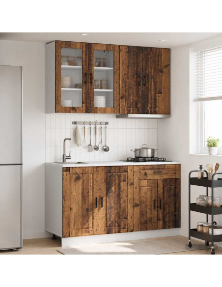 Unità Cucina PORTO 4 pcs Legno antico Legno ingegnerizzato