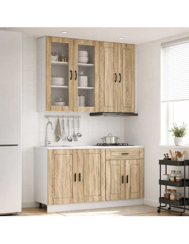 Unità Cucina PORTO 4 pcs Rovere Sonoma Legno ingegnerizzato