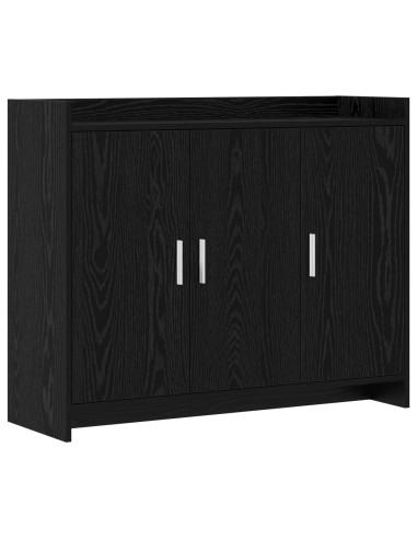 Credenza Rovere Nero 98,5 x 33 x 80 cm Legno ingegnerizzato