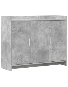 Credenza Grigio Cemento 98,5 x 33 x 80 cm Legno ingegnerizzato