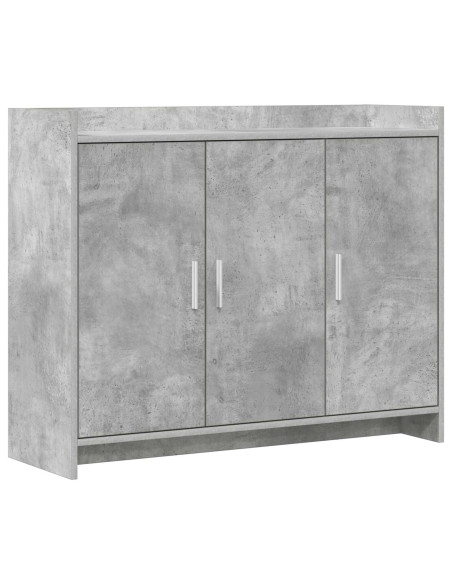 Credenza Grigio Cemento 98,5 x 33 x 80 cm Legno ingegnerizzato