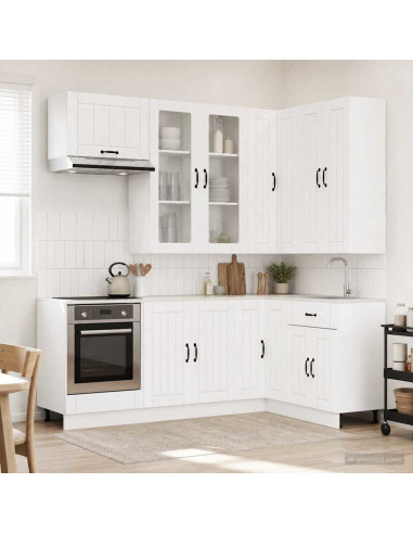 Unità Cucina LUCCA 8 pcs Bianco Legno ingegnerizzato