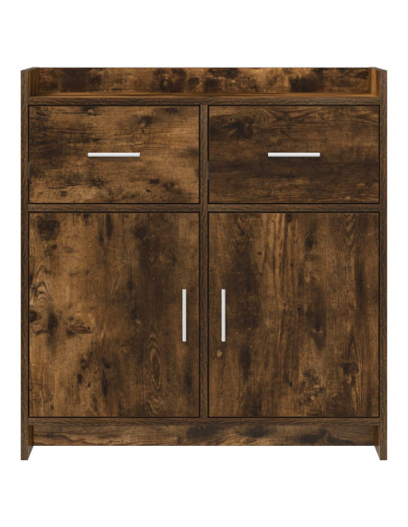 Credenza Rovere Fumo 75 x 36 x 80 cm Legno ingegnerizzato