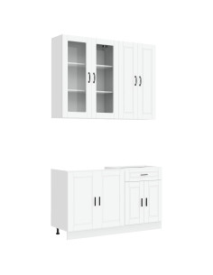 Unità Cucina PORTO 4 pcs Bianco Legno ingegnerizzato 2