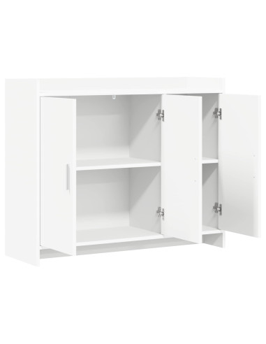 Credenza Bianco 98,5 x 33 x 80 cm Legno ingegnerizzato