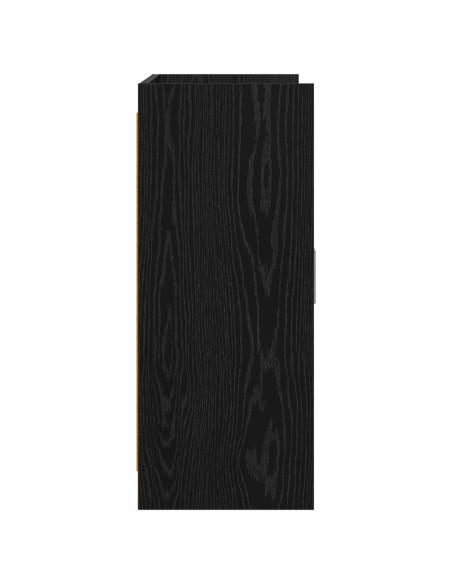 Credenza Rovere Nero 98,5 x 33 x 80 cm Legno ingegnerizzato