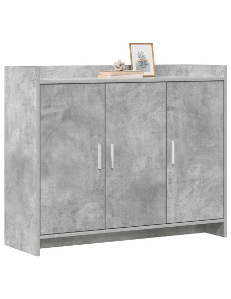 Credenza Grigio Cemento 98,5 x 33 x 80 cm Legno ingegnerizzato