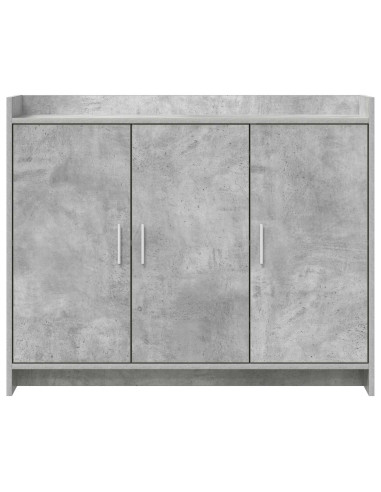 Credenza Grigio Cemento 98,5 x 33 x 80 cm Legno ingegnerizzato