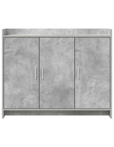 Credenza Grigio Cemento 98,5 x 33 x 80 cm Legno ingegnerizzato
