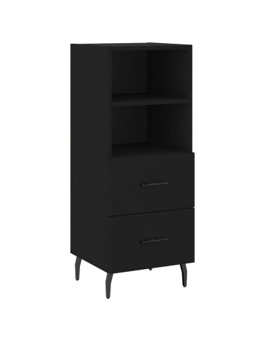 Credenza Nero 34,5x34x90 cm in Legno Multistrato